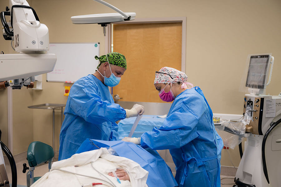Dr. Sullivan Prepping For Cataract Surgery