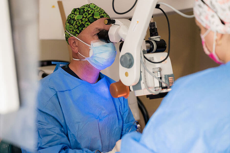 Dr. Sullivan Performing Cataract Surgery